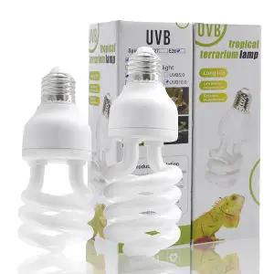 온열등 파충류 히팅조명 원피스 13/26W UV 광선 테라리움 히트 램프 5.0 10.0 UVB 거북이 도마뱀 뱀을 포함