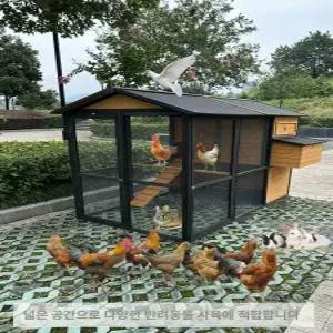대형 닭장 울타리 야외 닭 철망 철제 전원주택