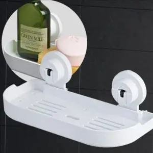 [생활] 욕실 선반 흡착형 수납 화장실 샤워용품 정리함 세면대 화장대 거치대