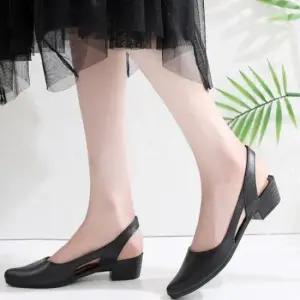 비오는날 슬링백 구두 젤리 오피스룩 플랫 여성 단화
