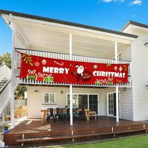 [오너클랜]크리스마스 현수막 초대형 산타성탄 파티 데코 장식