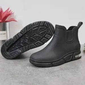 에어쿠션 레인부츠 남성 비오는날 신발 첼시 반부츠 ldn9+7jkh