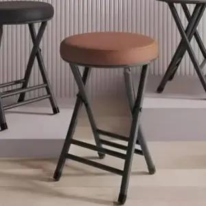 간이 접이식 2종 등받이 의자 보조 심플 쿠션 행사