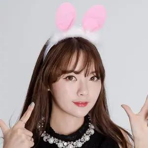 [오너클랜]토끼깃털머리띠 파티용품 머리띠 머리핀 크리스마스