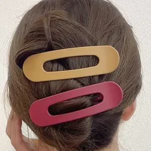 라운드 올림머리 헤어 집게핀 톤다운컬러 머리고정 Bvy7+6Eje