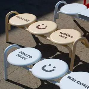 야외 철제 의자 베란다 주물 공원 테이블 벤치