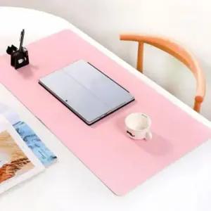 책상 데스크 용품 90X45 방수 매트 핑크 컴퓨터