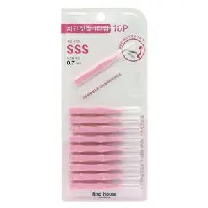 우일 덴탈치간칫솔I형10P SSS 0.7mm-8717