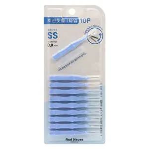 우일 덴탈치간칫솔I형 10P SS 0.8mm-9318