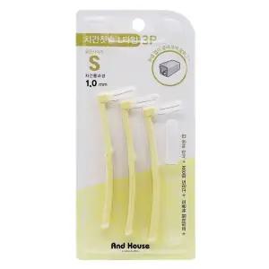 우일 덴탈치간칫솔L형 3P S 1.0mm-8663