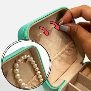 휴대용 악세서리 보관 미니 보석함 민트 여행용보석함