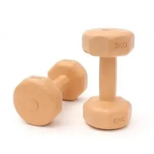 근력운동기구 컬러 육각 덤벨 아령 오렌지 홈트레이닝 3kg 2개 세트