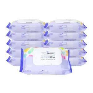 러브레터 물티슈 20매 캡형 10개 아기물티슈 도톰한 두꺼운 엠보싱 휴대용물티슈