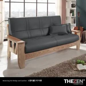 그란치노404 천연면피가죽 원목소파(3인용)