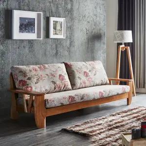 플라워303 고급원목 패브릭소파(3인용)