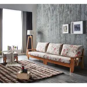 플라워101 고급원목 패브릭소파세트(2+2인용/스툴포함)