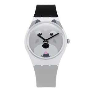 남녀공용 I LOVE YOUR FOLK SCHNAUTZI 우레탄 손목 시계(GW210)