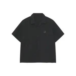 노르디스크 NORDISK 휘게 프리미엄 포켓 반팔 셔츠 - M_Black OMM26401Z1 407474