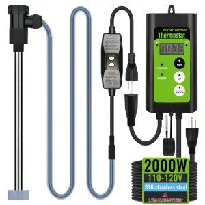 수영장 욕조 풍선 세례 풀 지상 및 스파 위한 온도 조절 GFCI가 포함된 LINGLONGTEMP 2000W 잠수식 온수