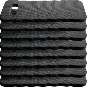 Xozeooeu 8팩 정원 무릎 보호대 가꾸기용 검은색 두꺼운 폼 요가 청소 기도 및 운동용 방수 15.75x6.9x0.63