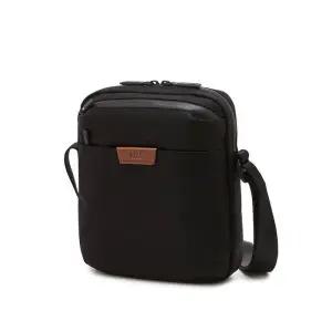 [백화점 정품] 닥스 DAKS 25SS [쇼핑백동봉] 블랙 음각로고 나일론 크로스백 DBBA6E776BK