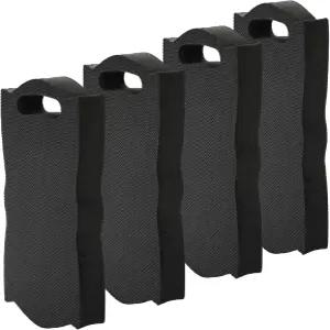 코보에 4팩 두꺼운 무릎 보호대 15.7인치 L x 7인치 W 1.5인치 방수 정원 쿠션 작업용 소프트 폼 청소 요가