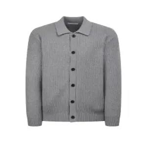 헤지스 남성 26SS HZSW6A204G2 그레이 리브드 카라 가디건22454413772343740