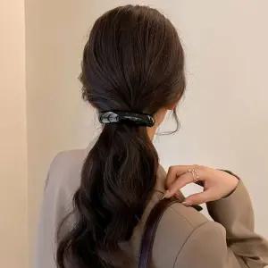 여성 4컬러 심플 레오파드 패턴 일자핀 자동핀 Vum7+4JCp