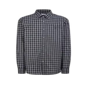 헤지스 남성 26SS HZSH6A206N3 네이비 스몰 체크 셔츠22454412832343731