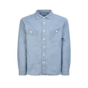 헤지스 남성 26SS HZSH6A210B2 라이트블루 데님 워크 셔츠22454412742343728
