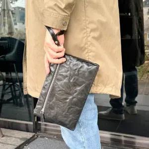 [셀러에이드]남자 소가죽 파우치 클러치백 손가방 파우치백