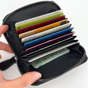 [셀러에이드]카드지갑 가죽 피체 동전지갑 메쉬 명함지갑 위빙