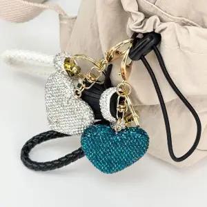 [셀러에이드]피체 블링블링 보석하트 큐빅 키링 가방키링 키홀더