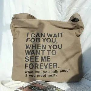 [셀러에이드]빅사이즈 레터링 에코백 크로스백 숄더백 남녀공용 에코백여성가방