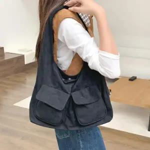 [셀러에이드]여성 스웨이드 투포켓 숄더백 데일리가방 쇼퍼백