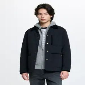 헤지스 남성 26SS HZJU6A103BK 블랙 스트레치 퀼팅 패딩점퍼22473054552343720