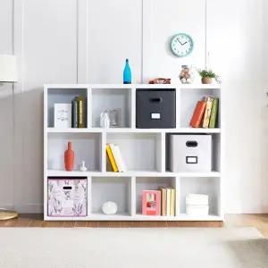 [우아미가구]우베 책꽂이 정면 수납 책장 1600