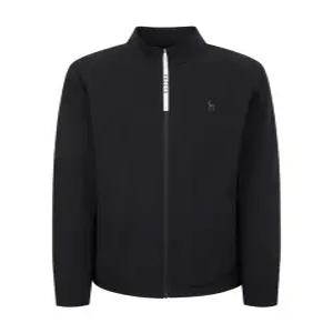 헤지스 골프 남성 25SS WPJU5B301BK 스테디셀러 블랙 로고프린트 점퍼22473055052343710