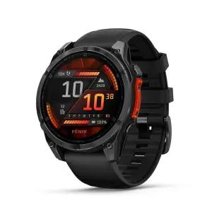 Garmin f？nix 8 ？ 47mm, AMOLED, 프리미엄 멀티스포츠 GPS 스마트워치, 오래 지속되는 배터리 수명, 다