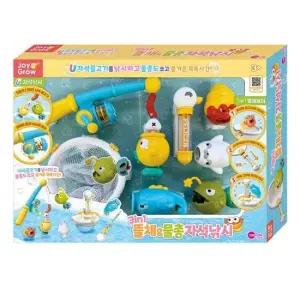아기목욕장난감 3in1 뜰채 물총 자석 낚시놀이