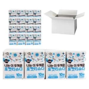 케이티 더 두꺼운 포켓티슈 10매X8개 1박스 120개입 휴지 휴대용 여행용