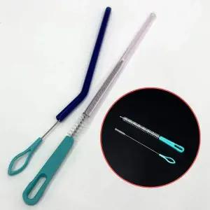 에이치플러스몰 텀블러 빨대 세척솔 2종 세트