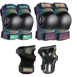 성인//청소년 무릎 패드 팔꿈치 신다어 여성 스케이트 보호 장비 세트 3 in 1 및 스케이트보드 롤러 스쿠터