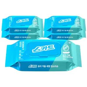 스카트 유리 거울 세정 청소티슈 30매 5팩(150매)