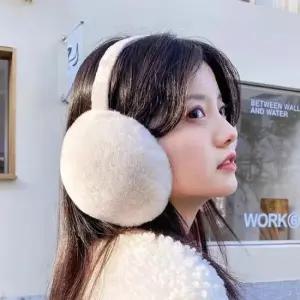 귀마개모자 겨울 털 귀마개 여성용 부드러운 방한 퍼 귀도리