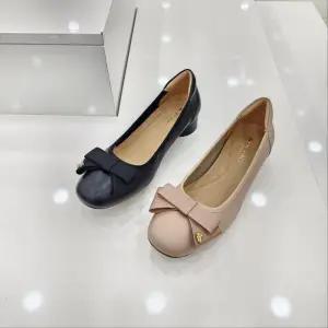 [탠디]by미셸 x25008 소가죽 소재 3cm굽 여성 앞 장식 펌프스 구두 cc1_CC