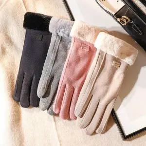[셀러에이드]WL 스마트폰터치 골프 캠핑 스키 밍크 겨울 장갑