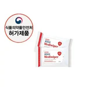 허가제품 소독 메디와이퍼 물티슈 20매 X 50개
