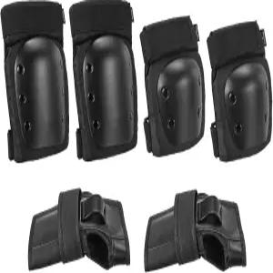 파티킬 XL 사이즈 성인/청소년 무릎 패드 팔꿈치 손목 보호대 롤러 사이클링 스케이트보드 BMX 자전거