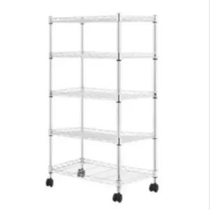 [SBD] 메탈 달린 바퀴 선반 트롤리 수납장 이동식 5단 정리대